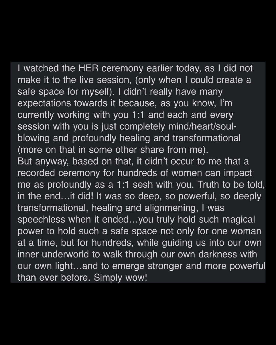 Holy - A Ceremony for your Soul - 2h Replay