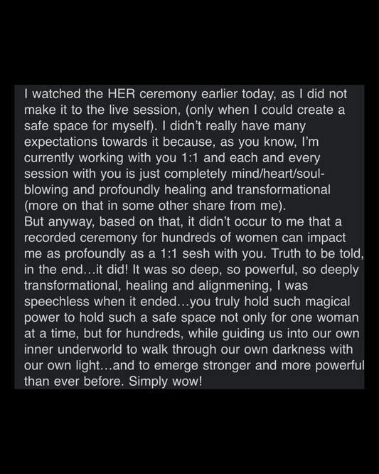 Holy - A Ceremony for your Soul - 2h Replay